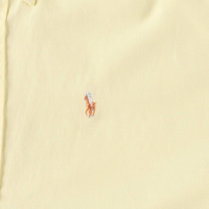 Ralph Lauren POLO by Ralph Lauren long sleeve button down shirt women's XL size cotton yellow type Vintage Second Hand