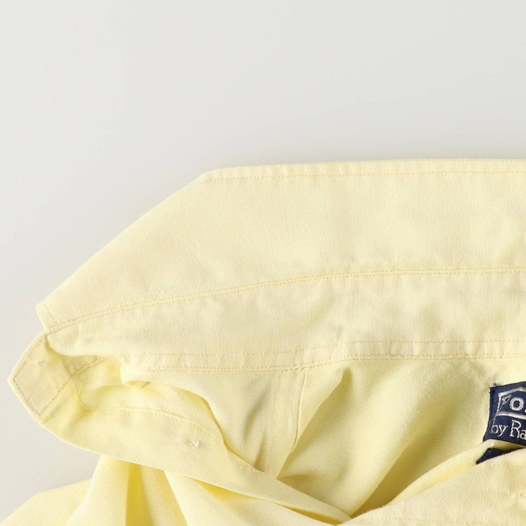 Ralph Lauren POLO by Ralph Lauren long sleeve button down shirt women's XL size cotton yellow type Vintage Second Hand
