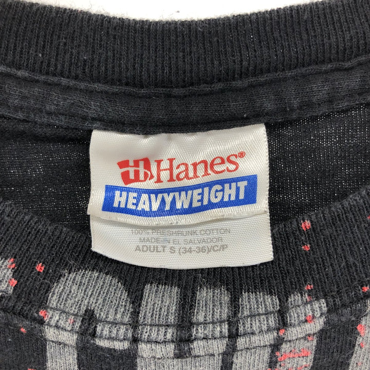 Hanes RED HOT CHILI PEPPERS Band T-shirt (Men's size S equivalent) cotton black type Vintage Second Hand