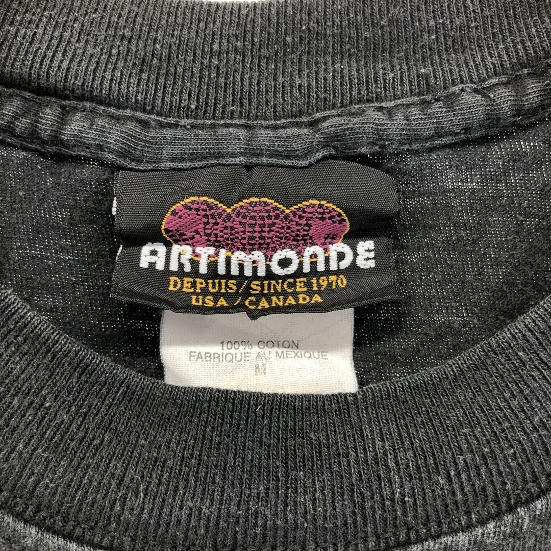 ARTIMOADE Led Zeppelin Band T-Shirt, Band Tee, Men's M Size cotton black type Vintage Second Hand
