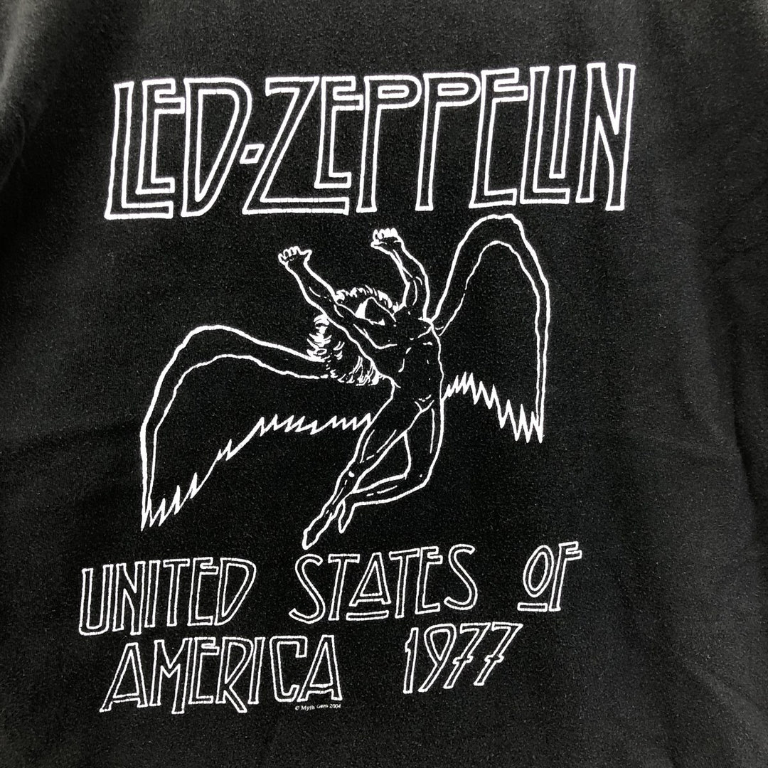 ARTIMOADE Led Zeppelin Band T-Shirt, Band Tee, Men's M Size cotton black type Vintage Second Hand