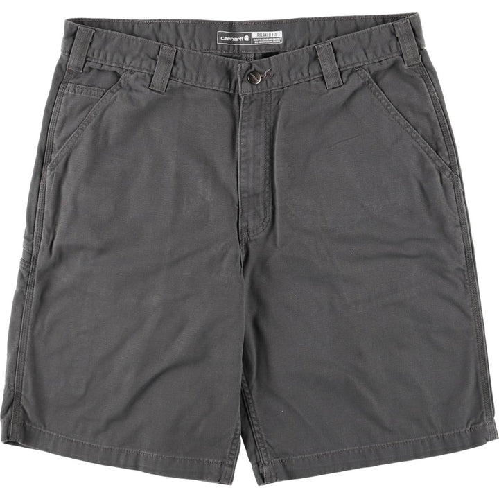 Carhartt Relaxed Fit Duck Painter Shorts, Men's W37 cotton gray type Vintage Second Hand