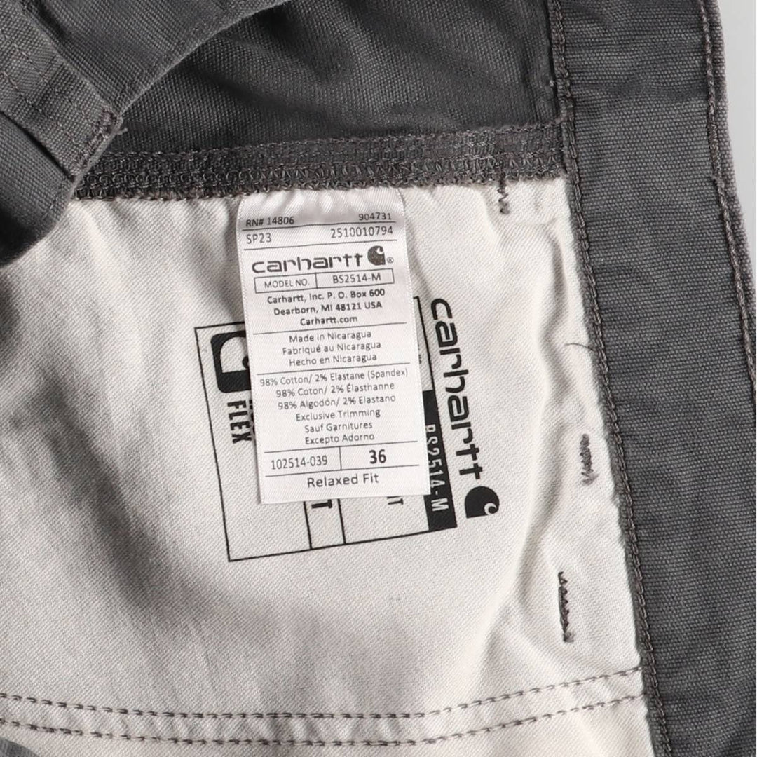 Carhartt Relaxed Fit Duck Painter Shorts, Men's W37 cotton gray type Vintage Second Hand