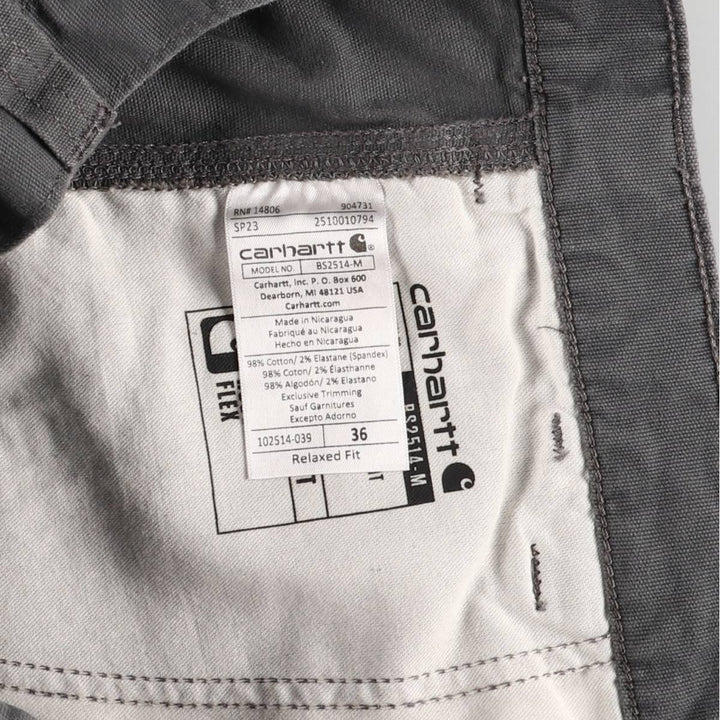 Carhartt Relaxed Fit Duck Painter Shorts, Men's W37 cotton gray type Vintage Second Hand