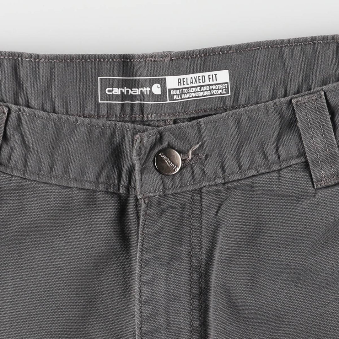 Carhartt Relaxed Fit Duck Painter Shorts, Men's W37 cotton gray type Vintage Second Hand
