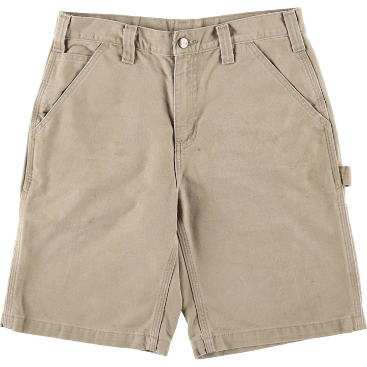 Carhartt Plain Duck Painter Shorts, Shorts, Men's, W33 equivalent cotton Beige type Vintage Second Hand