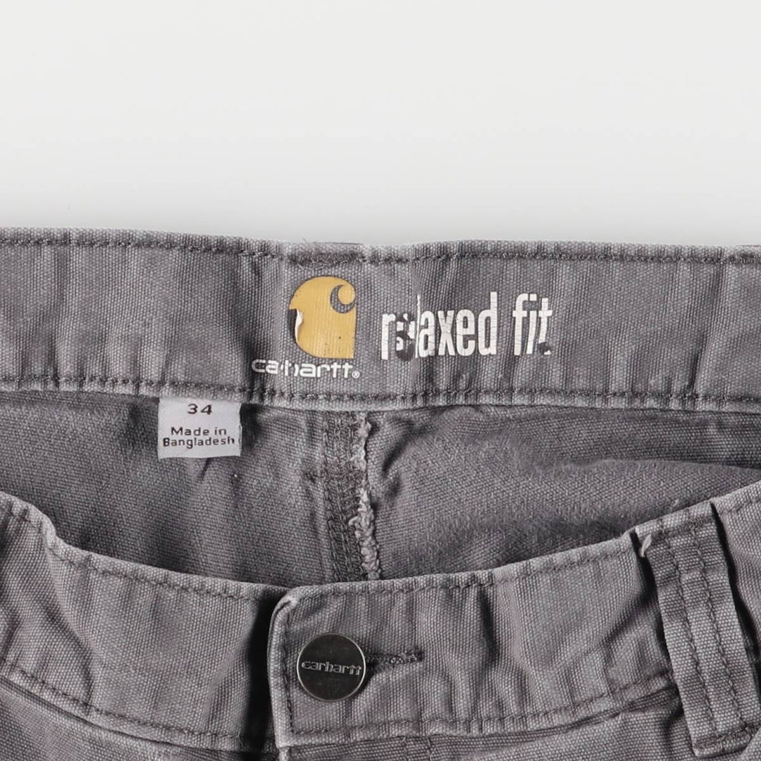 Carhartt Relaxed Fit Duck Painter Shorts, Shorts, Men's, W34 equivalent cotton gray type Vintage Second Hand