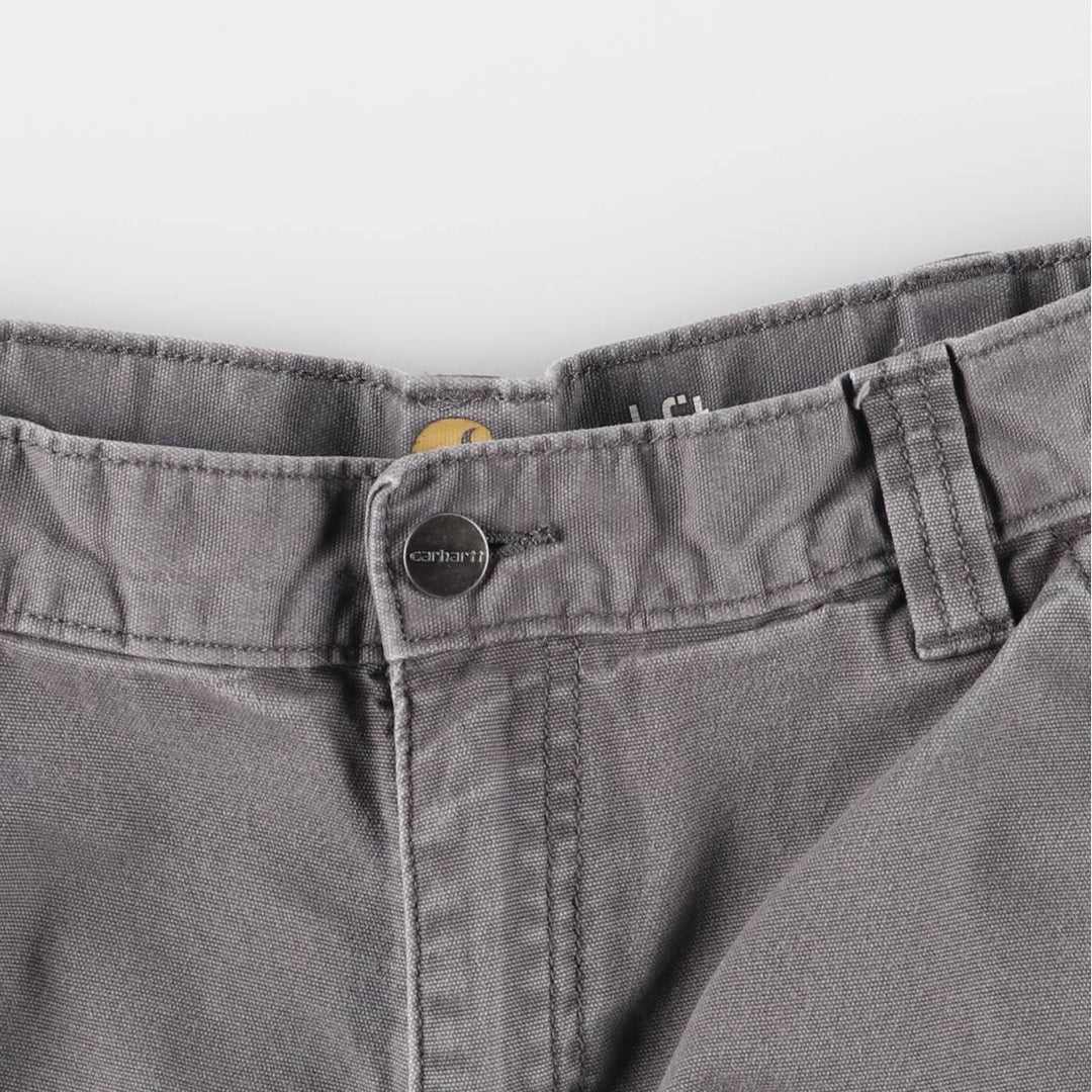 Carhartt Relaxed Fit Duck Painter Shorts, Shorts, Men's, W34 equivalent cotton gray type Vintage Second Hand