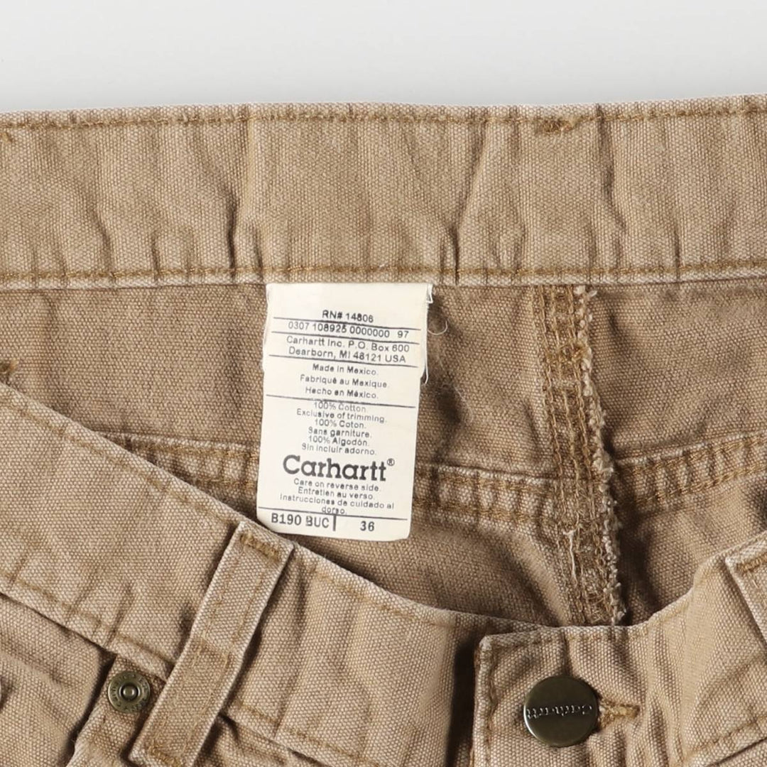 Carhartt Duck Painter Shorts, Shorts, Men's, W37 equivalent cotton beige type brown Vintage Second Hand