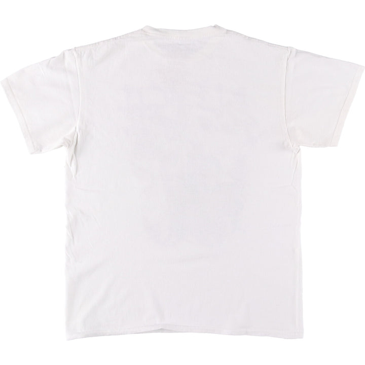 BLEACH Anime Character Print T-Shirt, Men's M Size cotton white type Vintage Second Hand