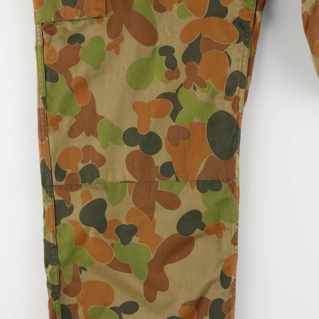 90'S Australian Army Camouflage Pattern DPCU Camo Military Cargo Pants Combat Pants Men's W41 Vintage unknown Khaki type Vintage Second Hand