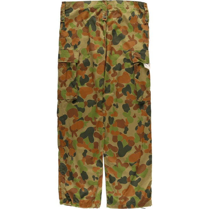 80'S Australian Army Camouflage Pattern DPCU Camo Military Cargo Pants Combat Pants 99L Men's W38 Vintage unknown Khaki type Vintage Second Hand