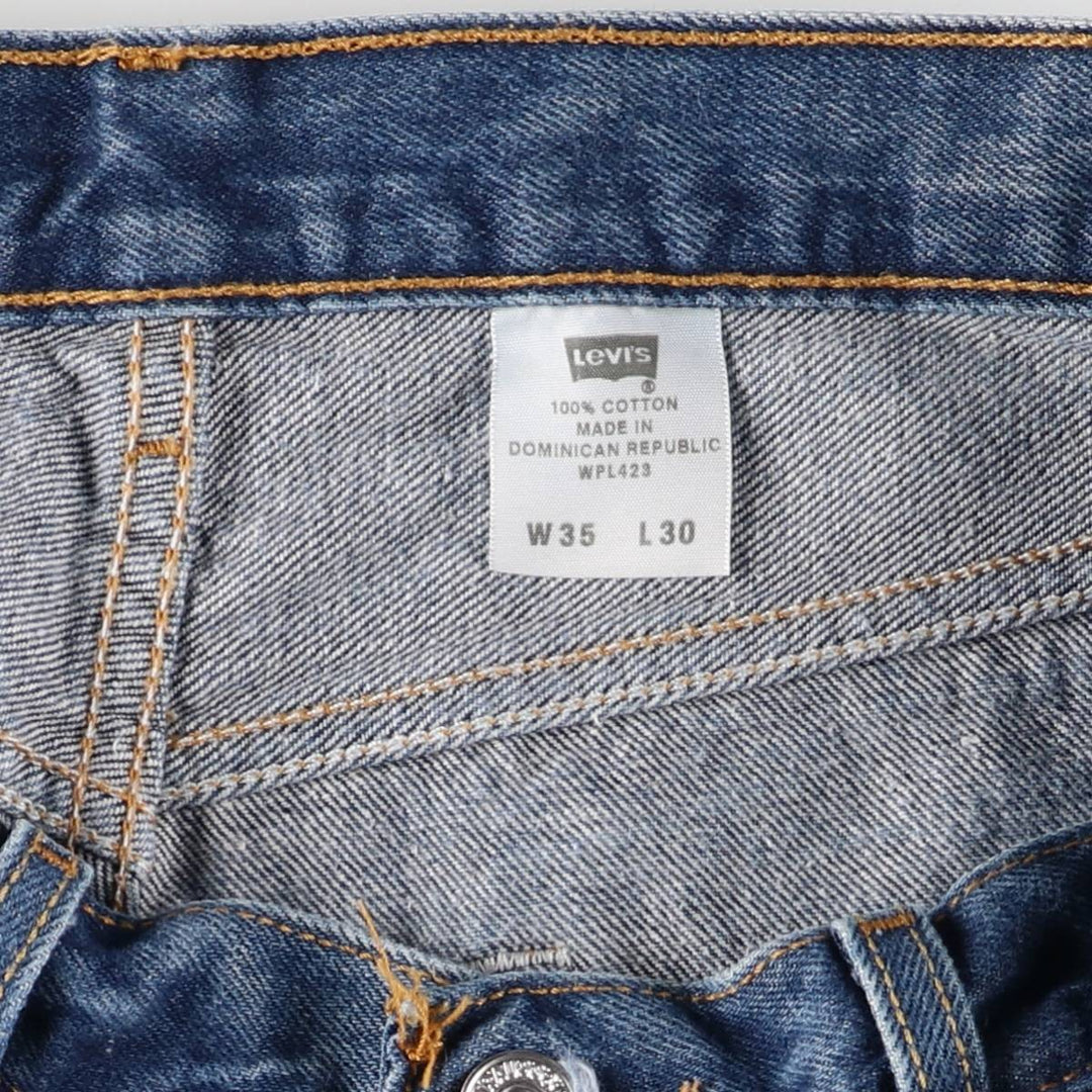 Levi's 501 straight denim pants for men, size W33 cotton blue type Vintage Second Hand