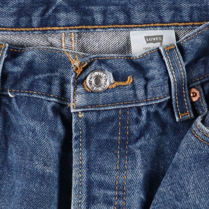 Levi's 501 straight denim pants for men, size W33 cotton blue type Vintage Second Hand