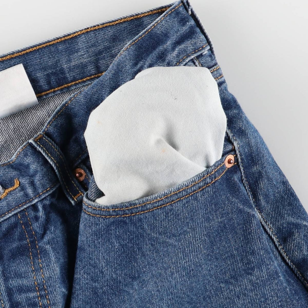 Levi's 501 straight denim pants for men, size W33 cotton blue type Vintage Second Hand