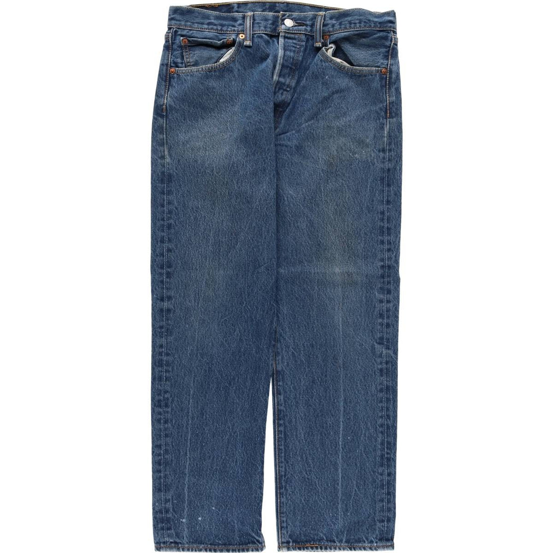 Levi's 501 straight denim pants for men, size W33 cotton blue type Vintage Second Hand