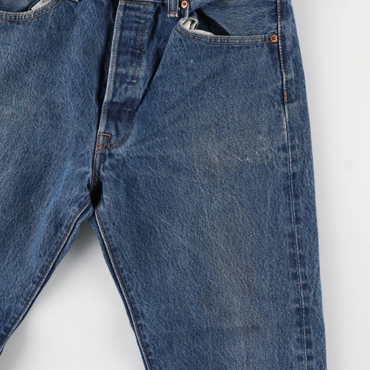 Levi's 501 straight denim pants for men, size W33 cotton blue type Vintage Second Hand