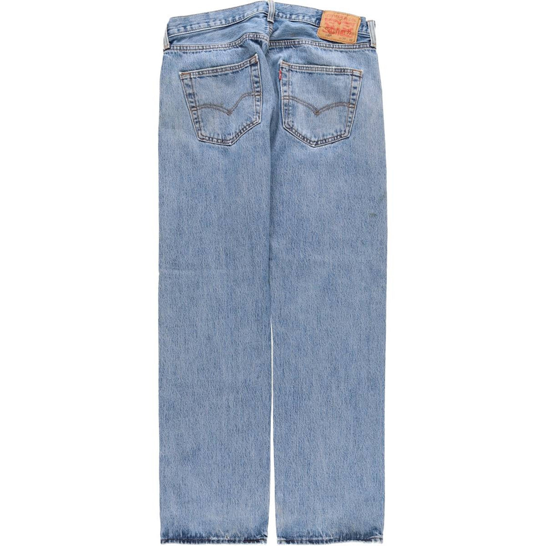 Levi's 501 straight denim pants for men, size W34 unclear blue type Vintage Second Hand