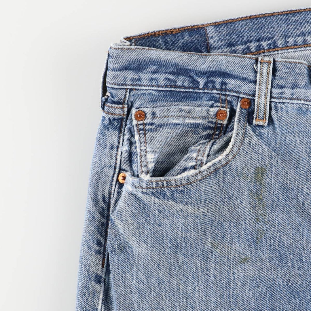 Levi's 501 straight denim pants for men, size W34 unclear blue type Vintage Second Hand