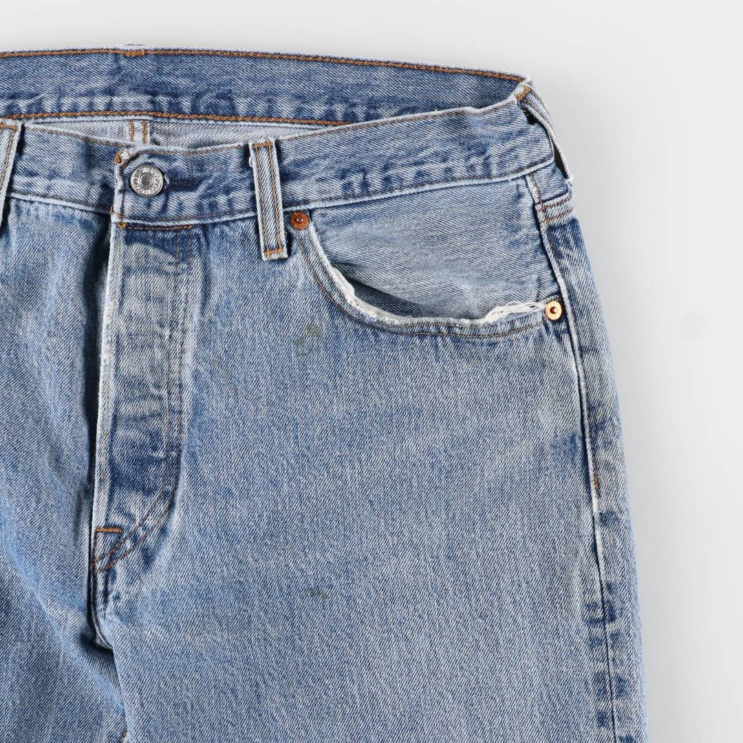 Levi's 501 straight denim pants for men, size W34 unclear blue type Vintage Second Hand