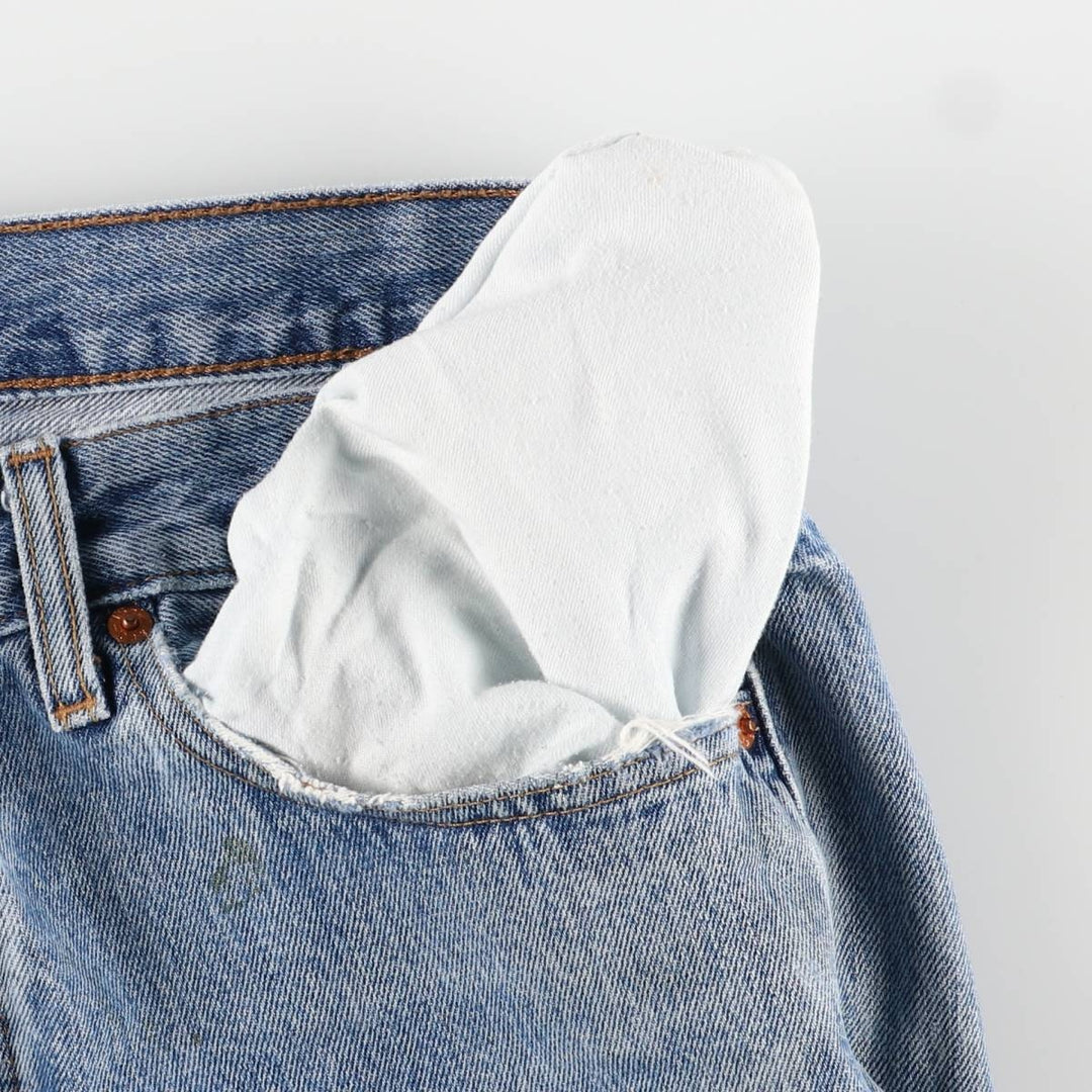 Levi's 501 straight denim pants for men, size W34 unclear blue type Vintage Second Hand