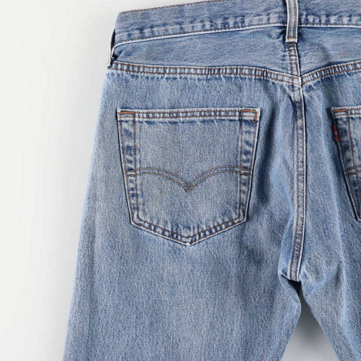 Levi's 501 straight denim pants for men, size W34 unclear blue type Vintage Second Hand