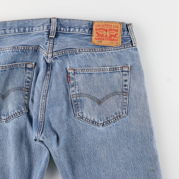 Levi's 501 straight denim pants for men, size W34 unclear blue type Vintage Second Hand