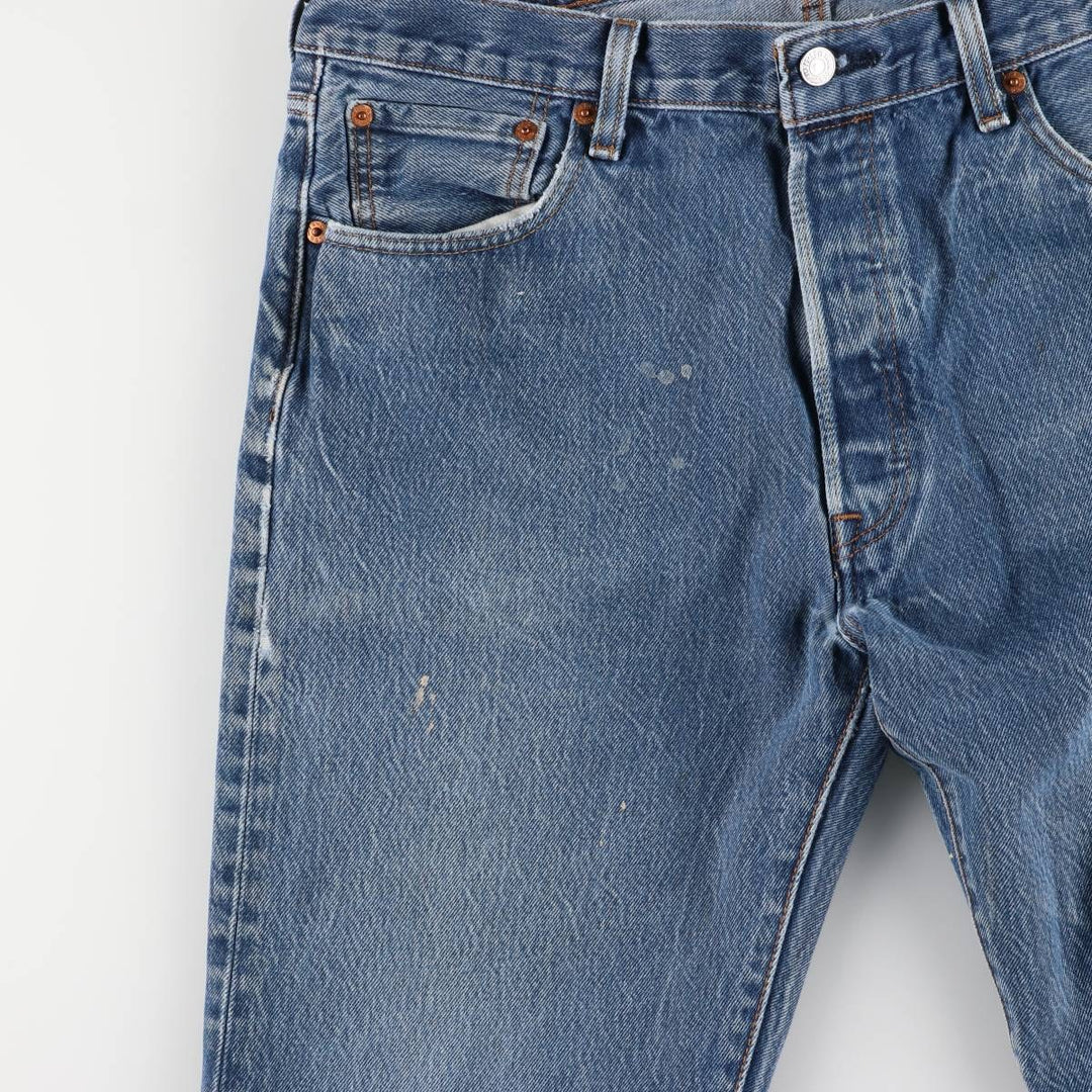 Levi's 501 straight denim pants for men, size W35 unclear blue type Vintage Second Hand