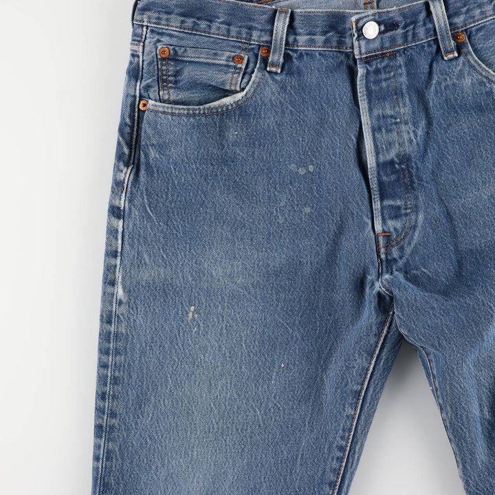 Levi's 501 straight denim pants for men, size W35 unclear blue type Vintage Second Hand