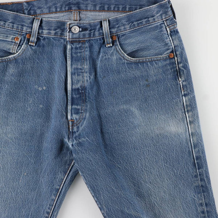 Levi's 501 straight denim pants for men, size W35 unclear blue type Vintage Second Hand