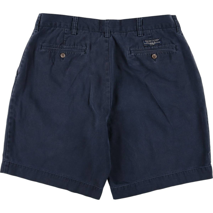 Ralph Lauren POLO by Ralph Lauren PROSPECT SHORT Chino shorts Short pants Men's W34 equivalent cotton navy blue type Vintage Second Hand