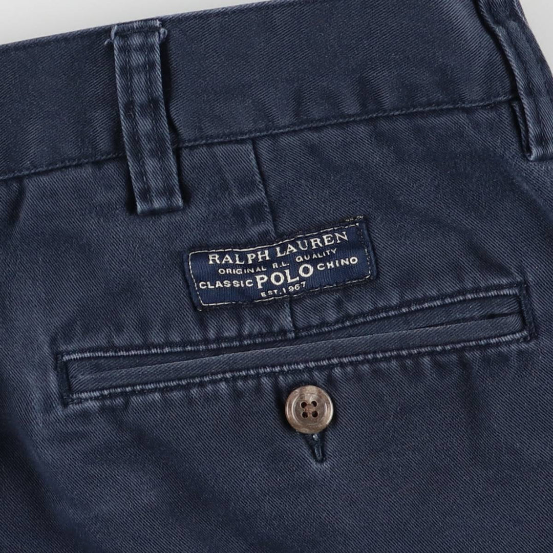 Ralph Lauren POLO by Ralph Lauren PROSPECT SHORT Chino shorts Short pants Men's W34 equivalent cotton navy blue type Vintage Second Hand
