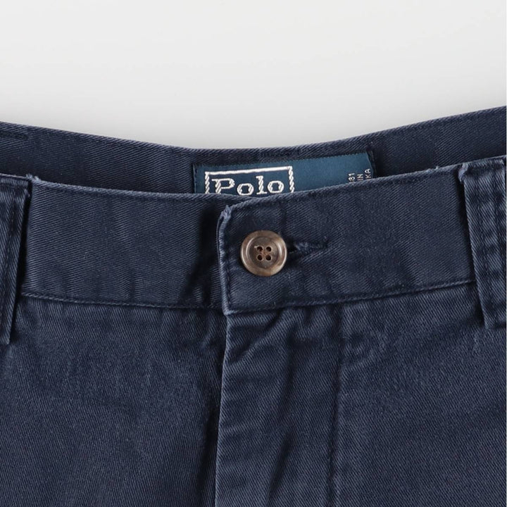 Ralph Lauren POLO by Ralph Lauren PROSPECT SHORT Chino shorts Short pants Men's W34 equivalent cotton navy blue type Vintage Second Hand