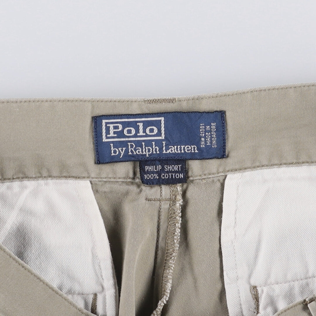 Ralph Lauren POLO by Ralph Lauren PHILIP SHORT Chino Shorts, Men's Size W31 cotton Khaki type Vintage Second Hand