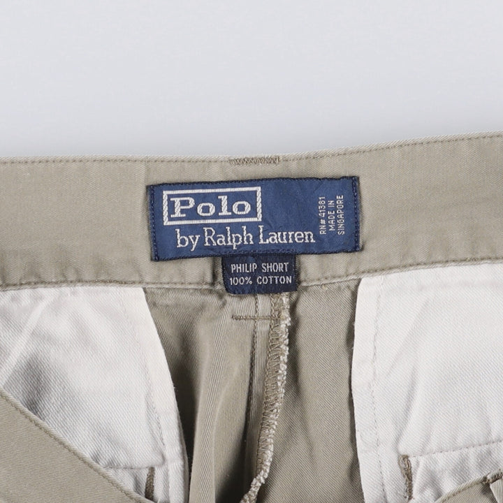 Ralph Lauren POLO by Ralph Lauren PHILIP SHORT Chino Shorts, Men's Size W31 cotton Khaki type Vintage Second Hand