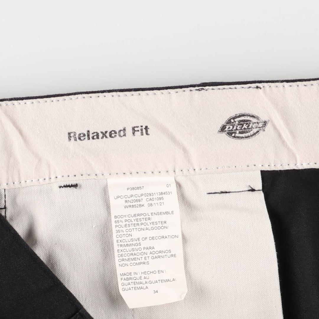 Dickies Relaxed Fit Work Shorts, Half Pants, Men's, W36 equivalent polyester black type Vintage Second Hand