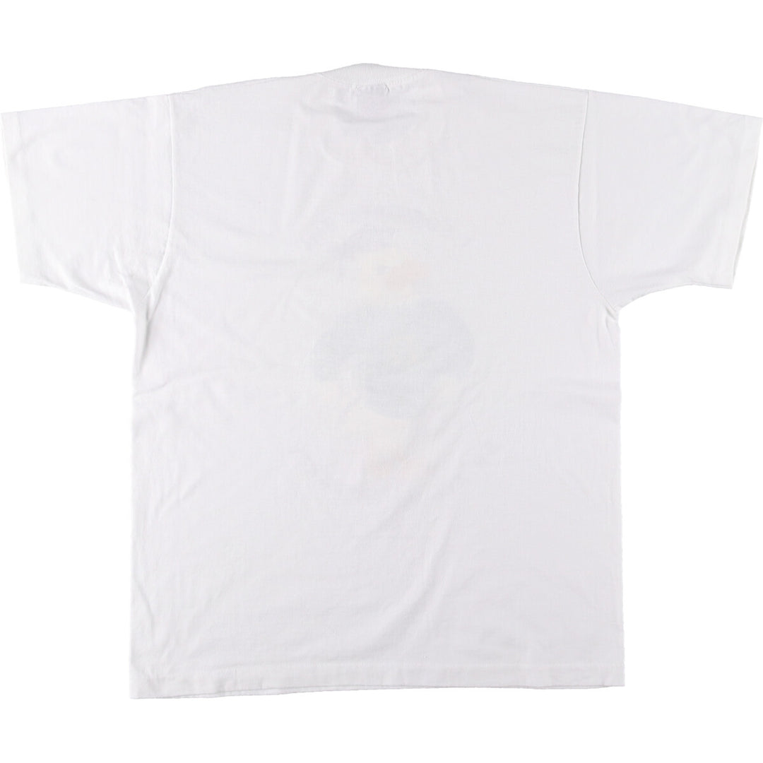 90'S SCREEN STARS Printed T-shirt Made in USA Men's XL Vintage cotton white type Vintage Second Hand
