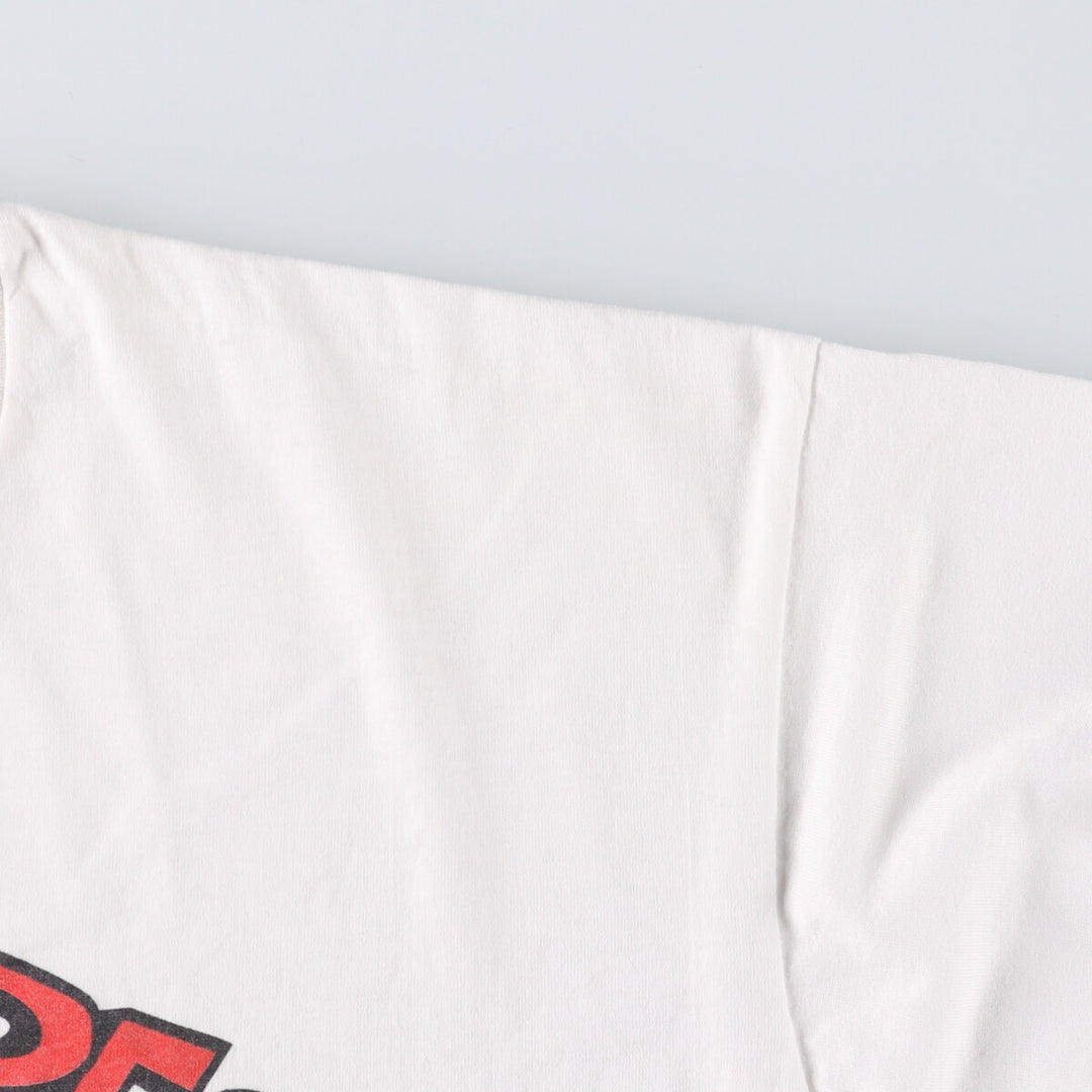 90'S Fruit of the Loom Best Printed T-shirt, Made in USA, Men's XL, Vintage cotton white type Vintage Second Hand