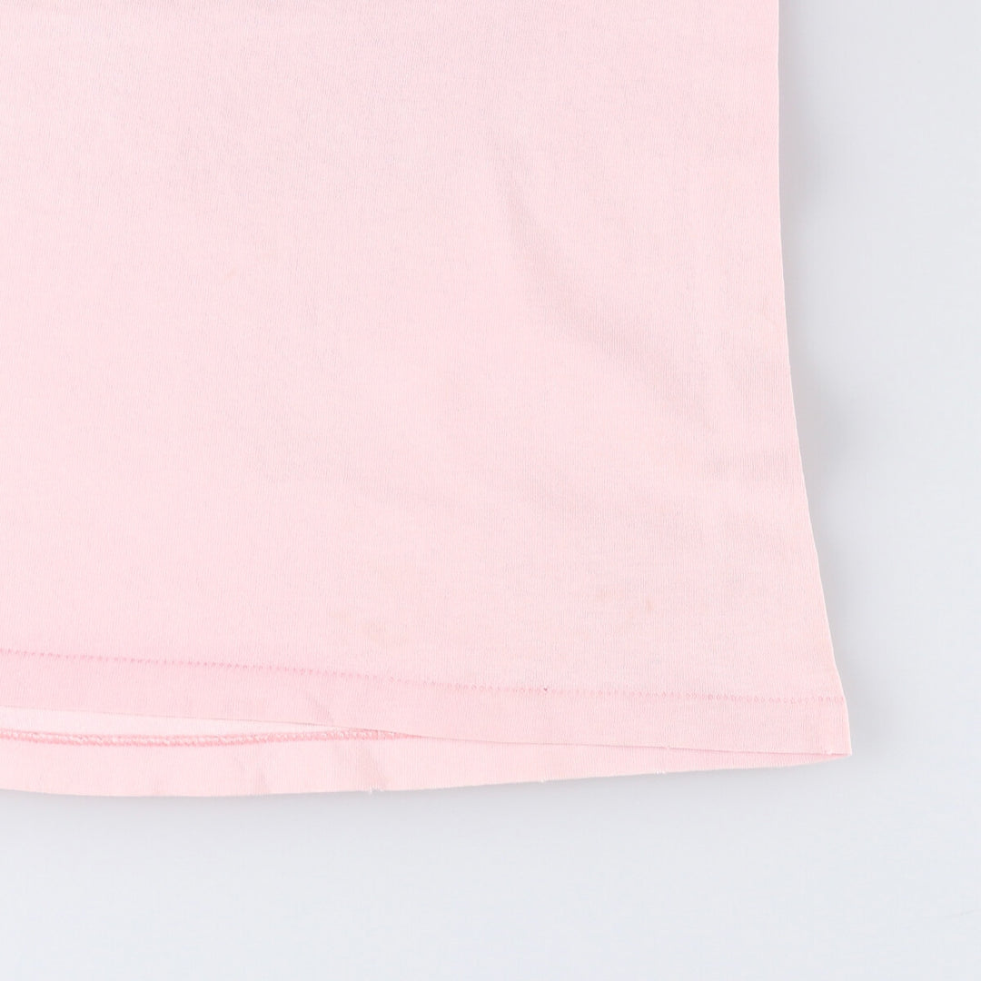 90'S ONEITA POWER-T Message Print T-Shirt Made in USA Men's L Size Vintage cotton pink type Vintage Second Hand