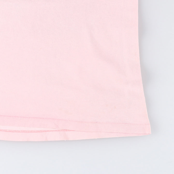 90'S ONEITA POWER-T Message Print T-Shirt Made in USA Men's L Size Vintage cotton pink type Vintage Second Hand