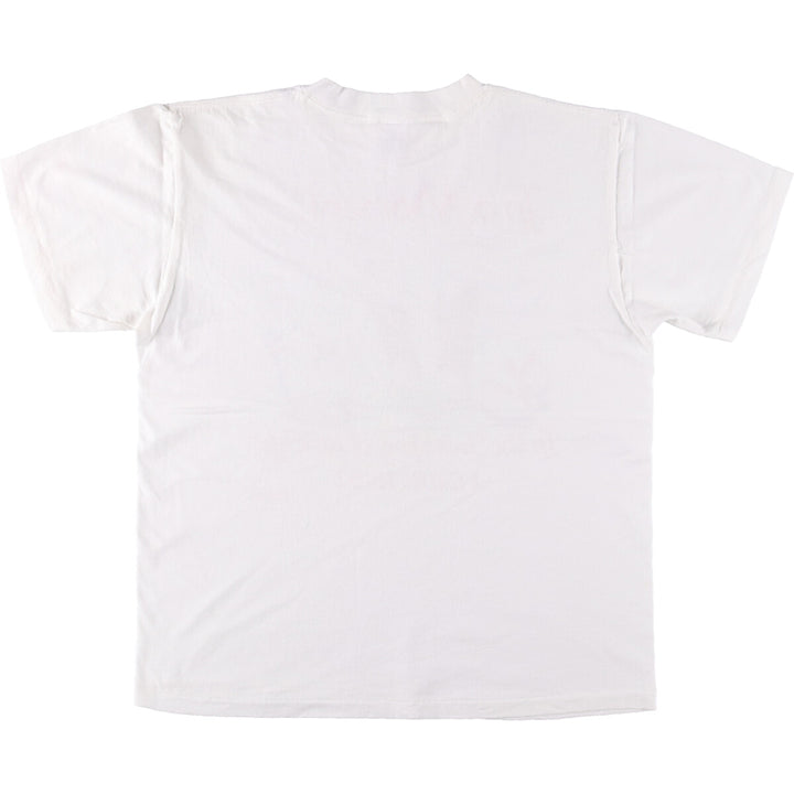 Vintage 90'S Delta DELTA Message Print T-shirt Made in USA Men's L cotton white type Vintage Second Hand