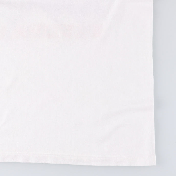 90'S Hanes Heavyweight Printed T-shirt, Men's Size L, Vintage cotton white type Vintage Second Hand