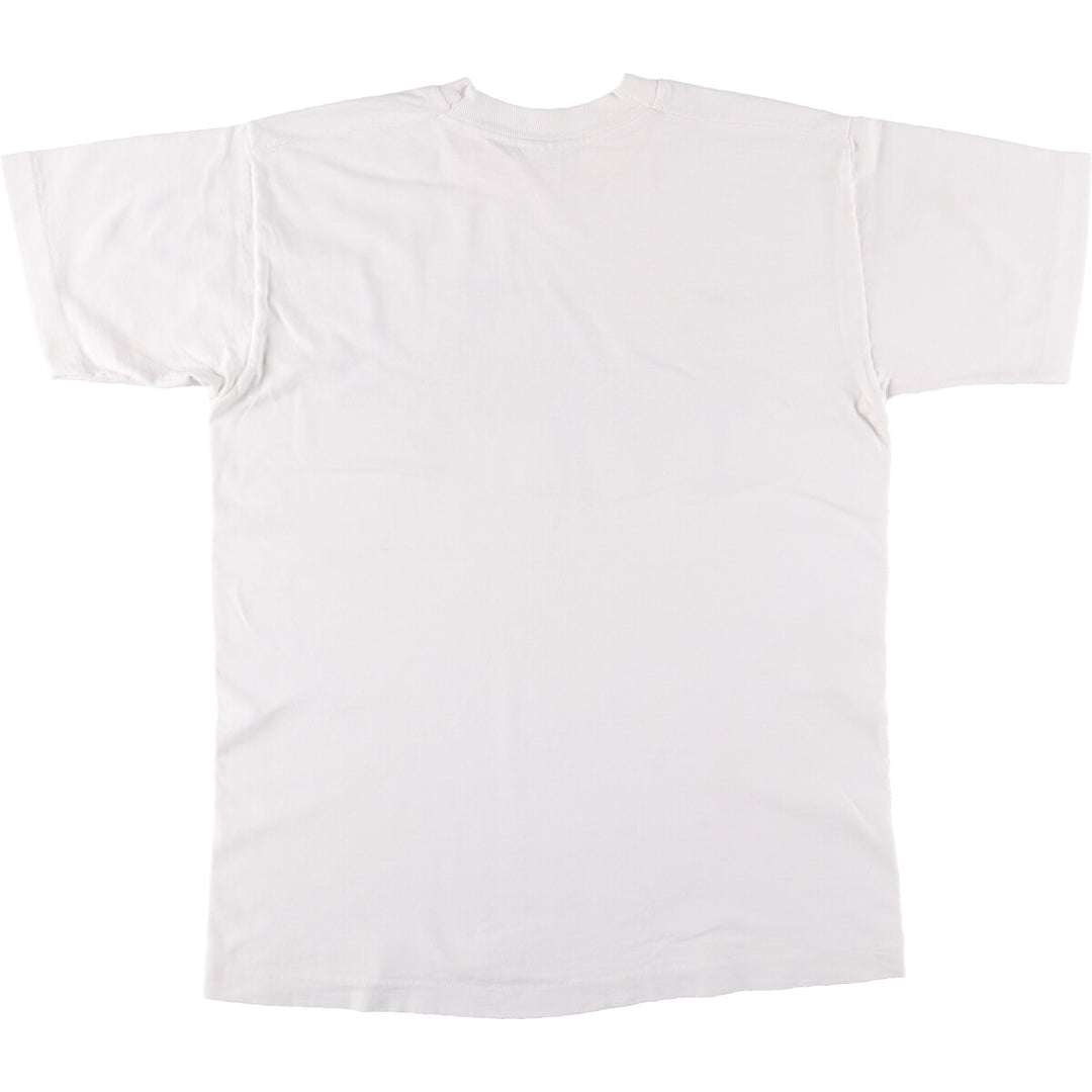 90'S Fruit of the Loom MARTHA'S VINEYARD Printed T-shirt Made in USA Men's L Vintage cotton white type Vintage Second Hand