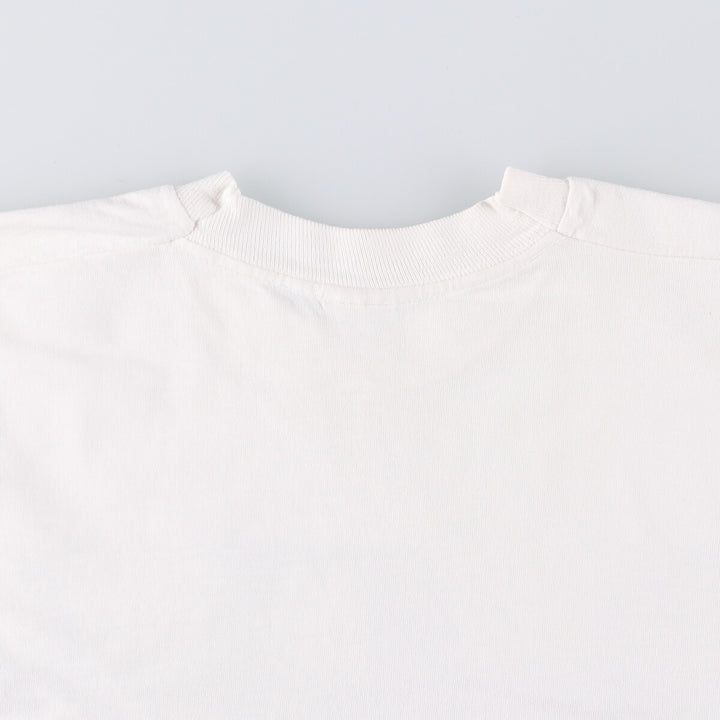 90'S Fruit of the Loom MARTHA'S VINEYARD Printed T-shirt Made in USA Men's L Vintage cotton white type Vintage Second Hand