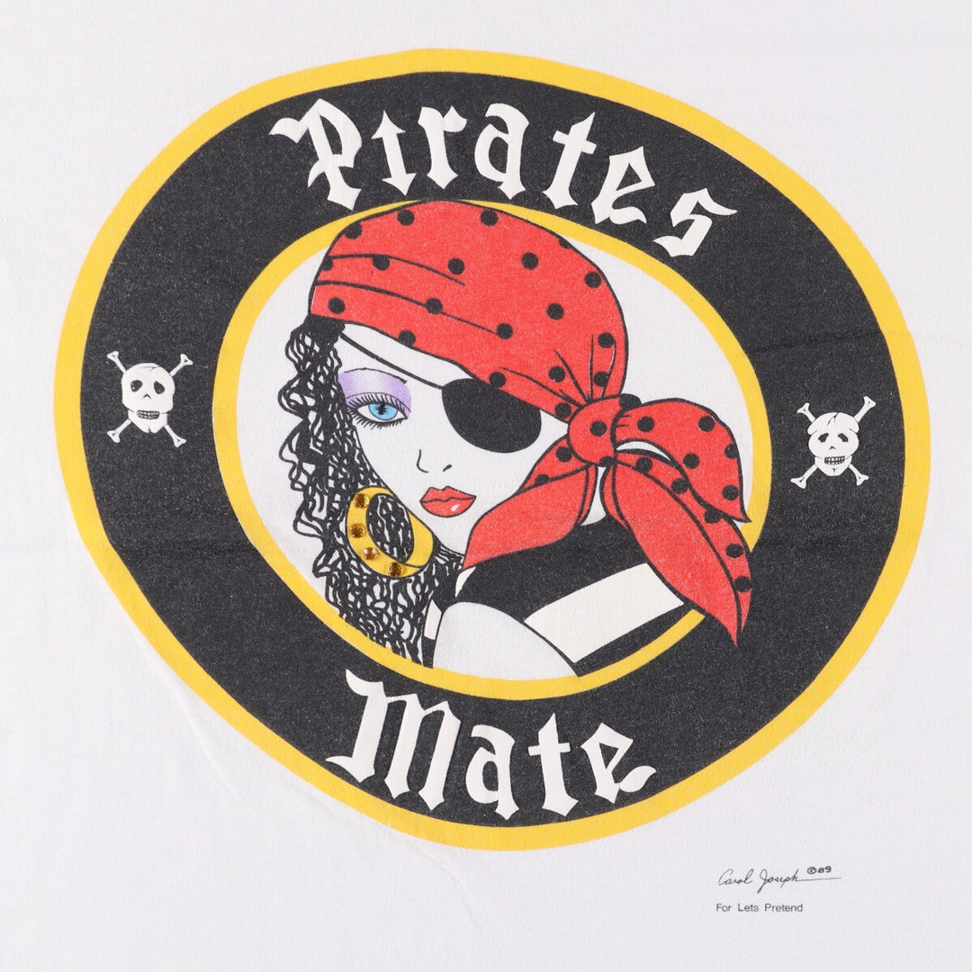 80'S Carol Joseph Art T-shirt, Men's, Size L, Vintage unknown white type Vintage Second Hand