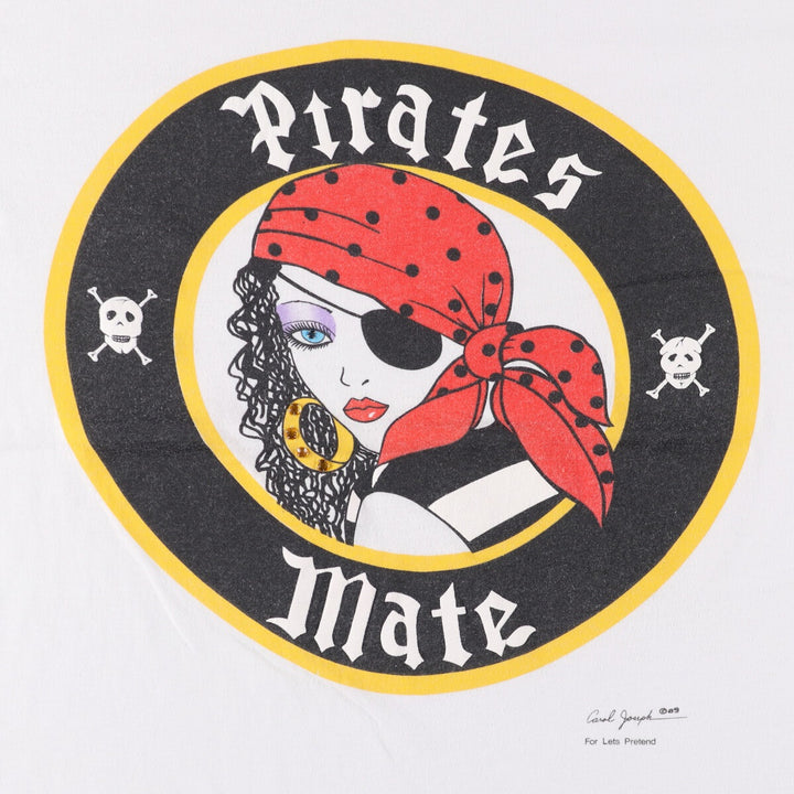 80'S Carol Joseph Art T-shirt, Men's, Size L, Vintage unknown white type Vintage Second Hand