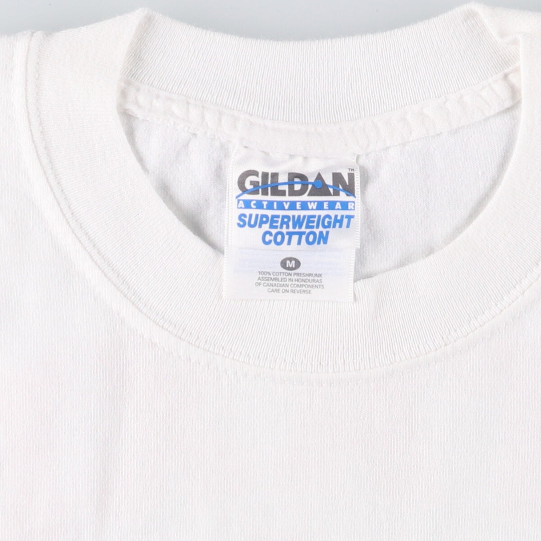 Gildan Art T-shirt, Men's M size cotton white type Vintage Second Hand