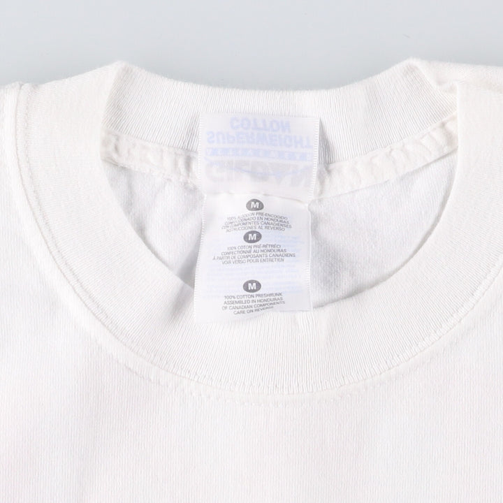 Gildan Art T-shirt, Men's M size cotton white type Vintage Second Hand