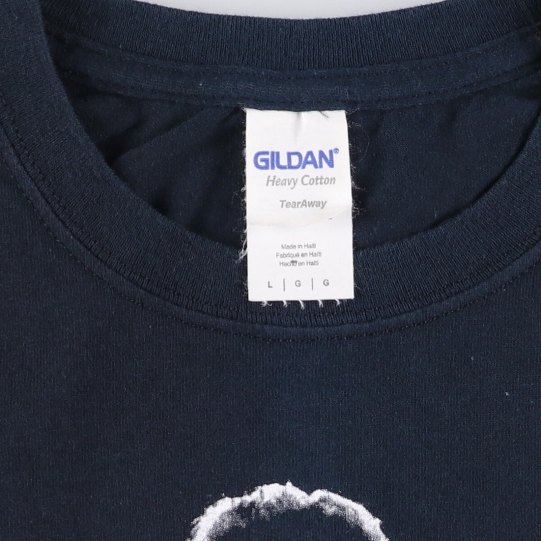 Gildan Johnny Cash Band T-shirt, Men's L size cotton black type Vintage Second Hand
