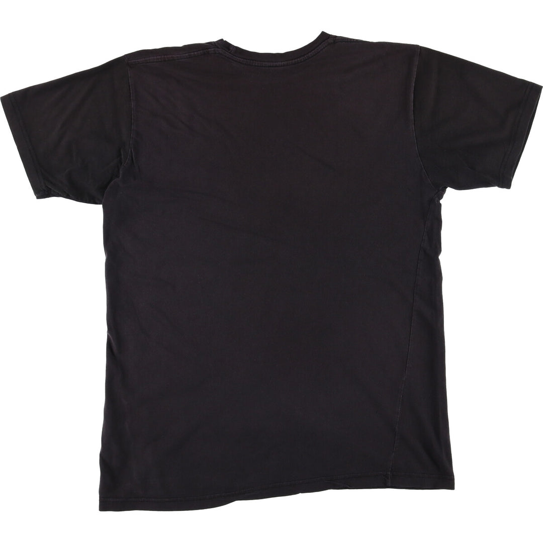 GUNS N' ROSES Skull Pattern Band T-shirt, Men's M size cotton black type Vintage Second Hand